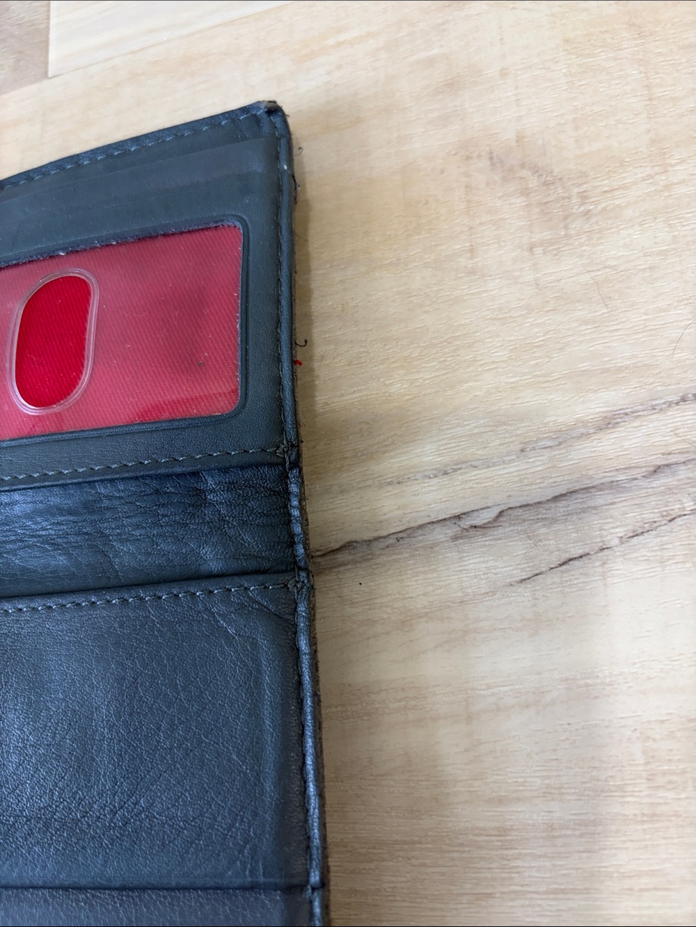 Hammitt Gray Leather 110 North Zip Wallet with Gold Studs - Picture 9 of 14